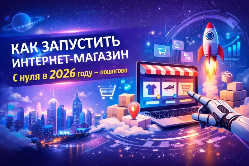 Как запустить интернет-магазин с нуля в 2026 году — пошагово
